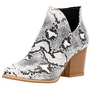 Pointed Toe Snakeskin Bootie *Unworn*